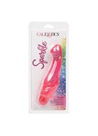 Розовый вибратор с блёстками G Glitz (17,5 см)