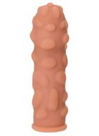 Телесная насадка на фаллос с крупными бугорками Extreme Sleeve 011 L-size (16,4 см)