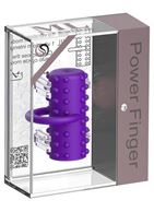 Фиолетовая вибропуля на палец Power Finger