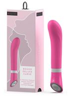 Розовый G-стимулятор с вибрацией Bgood Deluxe Curve (19,3 см)