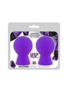 Фиолетовые присоски для груди LIT-UP NIPPLE SUCKERS SMALL