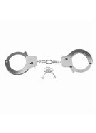 Металлические серебряные наручники Designer Metal Handcuffs