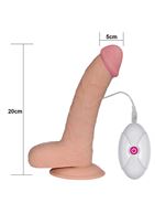Телесный вибратор реалистик Ultra Soft Dude 8.8 (20 см)