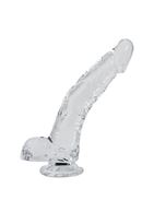 Прозрачный фаллоимитатор на присоске Stallion Jelly Dildo (22 см)