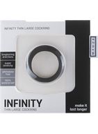 Чёрное эрекционное кольцо Infinity Thin Large