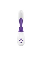 Вибратор бело-ежевичный OVO K2 Rabbit (22 см)