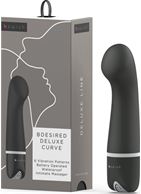 Черный G-вибростимулятор Bdesired Deluxe Curve (15,2 см)