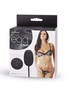 Чёрное виброяичко с ДУ REMOTE CONTROL EGG BLACK