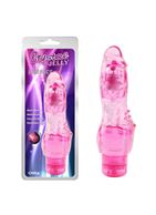 Розовый вибратор Embrace с шипиками (19 см)