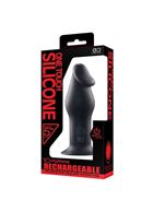 Черный анальный вибромассажер 5INCH RECHARGEABLE BUTTPLUG (12,7 см)