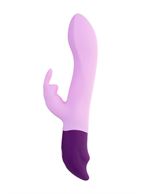Сиреневый вибратор кролик Hello Rabbit (24,5 см)