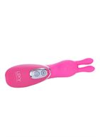 Розовый вибратор Diva с усиками - 15 см.