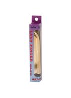 Золотистый миниатюрный вибратор Gold Ladyfinger (13 см)