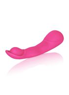 Розовый вибромассажер Impress Scoop - 12 см.