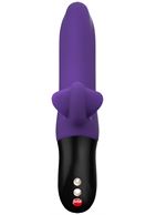 Фиолетовый пульсатор с клиторальным лепестком Bi Stronic Fusion (21,5 см)