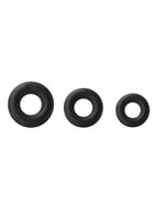 Набор черных колец из мягкого силикона Super Soft Power Rings