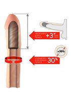 Фаллическая насадка-удлинитель Kanikule Extender Cap 3 - 22,8 см.