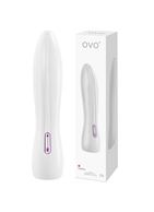 Белый вибратор OVO F4 (21 см)