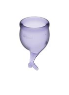 Набор фиолетовых менструальных чаш Feel Secure Menstrual Cup