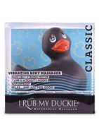 Черный вибратор-уточка I Rub My Duckie 2.0