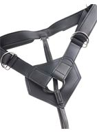 Коричневый страпон на трусиках Strap-on Harness Cock - 20,3 см.