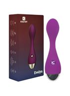 Фиолетовый вибратор G-Spot Evelyn (15,1 см)