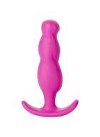 Розовая анальная пробка MOOD NAUGHTY-2 для ношения - 7,6 см.