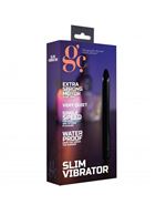 Чёрный тонкий вибратор GC Slim Vibe (16,5 см)