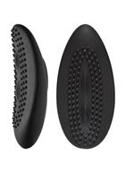 Черная рельефная вкладка в трусики Body Bling Bliss Rechargeable Mini-Vibe