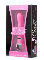Розовый силиконовый вибратор CHRISTIANE SOUL - 17,8 см.