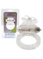 Эрекционное виброкольцо Flutter-ring Vibrating Ring Clear