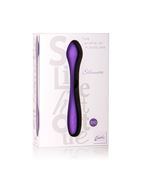 Фиолетовый перезаряжаемый вибратор Silhouette S10 - 16,5 см.