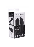 Черный стимулятор простаты с вибрацией и пультом Silicone Prostate Vibrator with Remote Control (12 см)