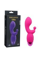 Розовый вибратор INDULGENCE Rechargeable G Kiss (16,5 см)