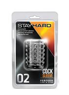 Прозрачная насадка на пенис с шишечками STAY HARD COCK SLEEVE 02 CLEAR