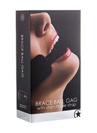 Черный кляп Brace Balll Black