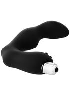 Черный вибромассажер простаты FantASStic Vibrating Prostate Massager (11,3 см)