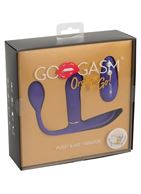 Фиолетовый вибромассажёр Go Gasm с пультом