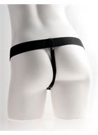 Телесный перезаряжаемый вибрострапон 11 Hollow Rechargeable Strap-on with Balls - 30 см.