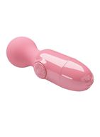 Нежно-розовый мини-вибратор с шаровидной головкой Mini Stick