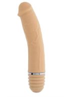 Телесный силиконовый вибратор-реалистик PURRFECT SILICONE VIBRATOR 6" FLESH (15 см)