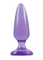 Фиолетовая средняя анальная пробка Jelly Rancher Pleasure Plug Medium - 12,7 см.