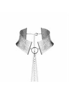 Серебристый ошейник с цепочками Desir Metallique Collar