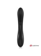 Черно-золотой вибратор-кролик с пультом-часами Anne's Desire Rabbit Vibe Wireless Watchme (20,5 см)