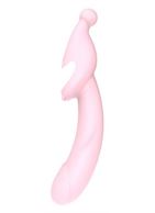 Розовый вибромассажер 2-WAY PLEASER (21 см)