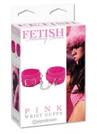 Розовые замшевые наручники PINK WRIST CUFFS 