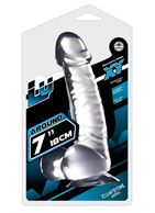 Прозрачный фаллоимитатор на присоске Luxy 7 - 18 см.