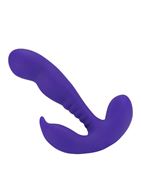 Фиолетовый стимулятор простаты Anal Vibrating Prostate Stimulator with Rolling Ball - 13,3 см.