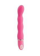 Розовый силиконовый вибратор Lia Magic Wands