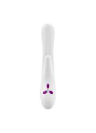 Вибратор белый OVO K4 Rabbit (22 см)